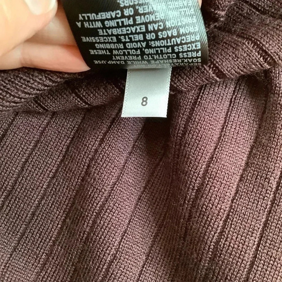 UNIQLO JIL SANDER Maroon Wool Sweater Dress Size M - Picture 12 of 16